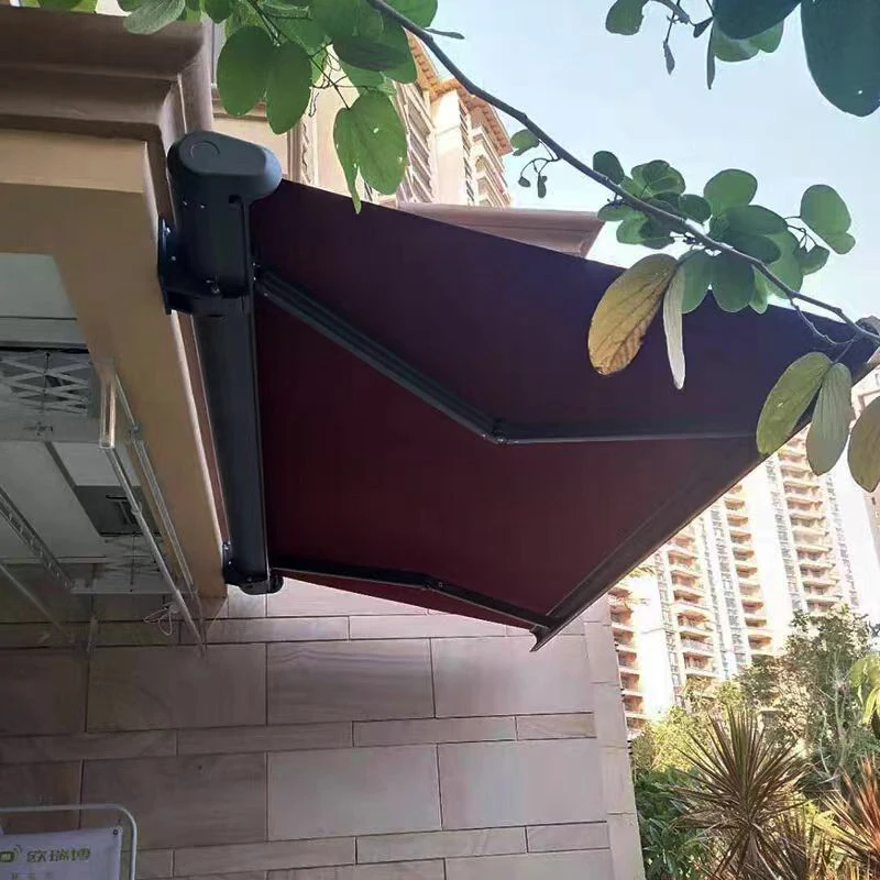 Awning Telescopic folding canopy Electric automatic remote control courtyard Outdoor balcony