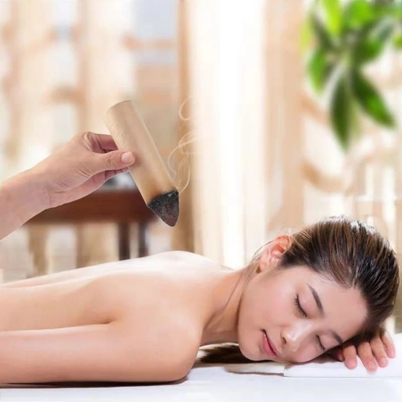 4CM Extra Thick Moxa Roll, Natural Wild Wormwood Filled, Long-Lasting Warm Penetrating Heat, Herbal Moxibustion Stick for Relax