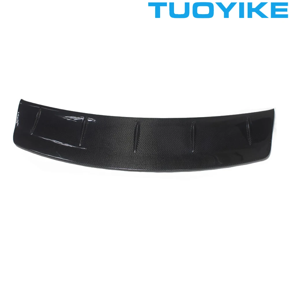 Car Real Wet Hard Carbon Fiber Rear Lip Spoiler Fixed Wing Trim Modification Racing Body Kit Replace For Nissan GTR R35 2008-16