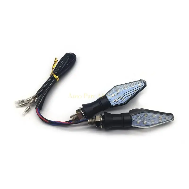 

J0MA Motorcycle Scooters 12V 12 LED Direction Lamp Two-color Turn Light 4Pcs