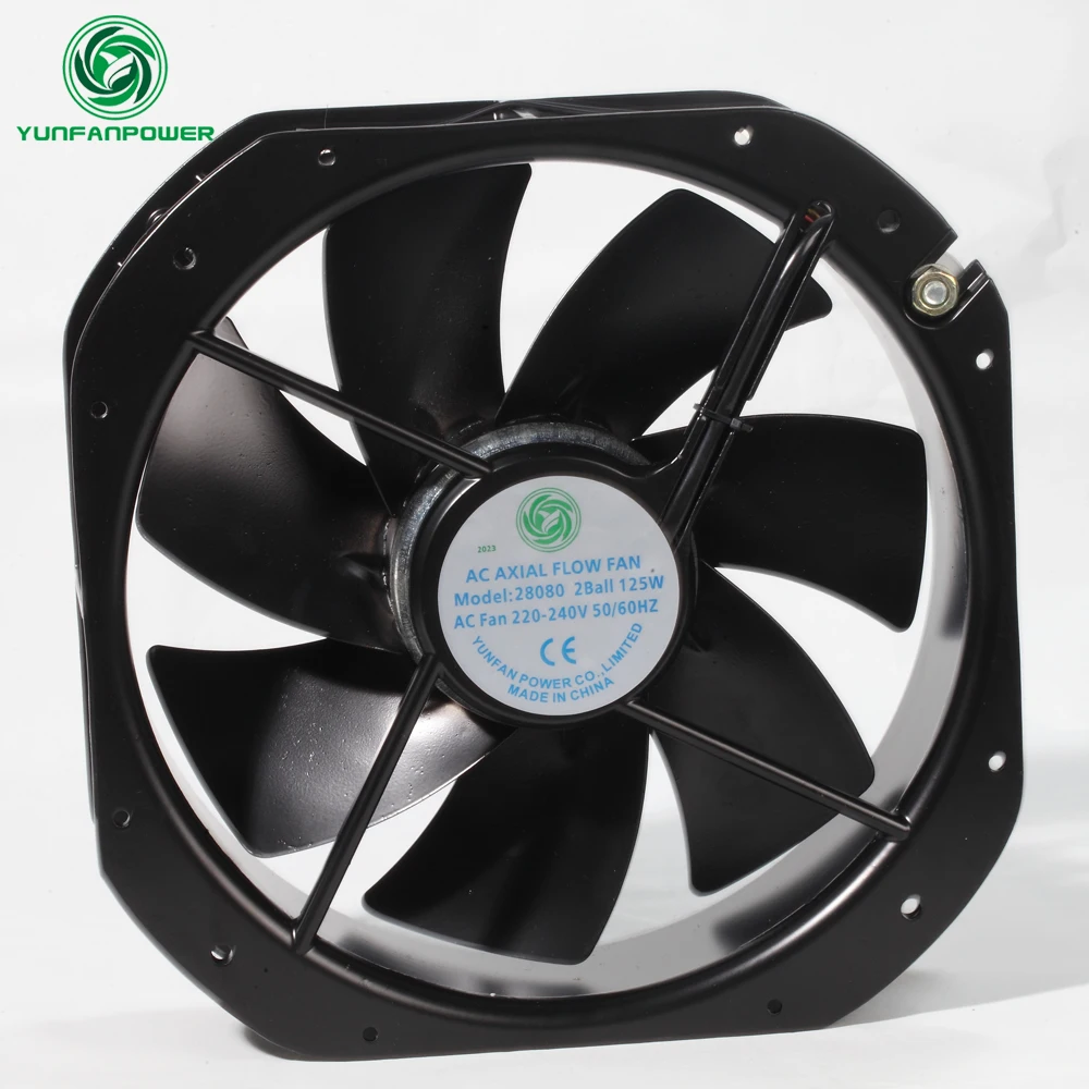 

AC FAN 28080 220V Frame Balde Cooling 280*80mm 2500RPM Speed 1095CFM Airflow