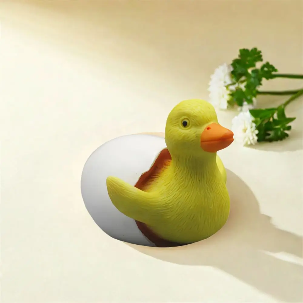 

Cute Little Duck Figurine Resin Crafts Unique Duck Sculpture Toys Handicraft Hatching Duckling Ornament Car Interior Ornament