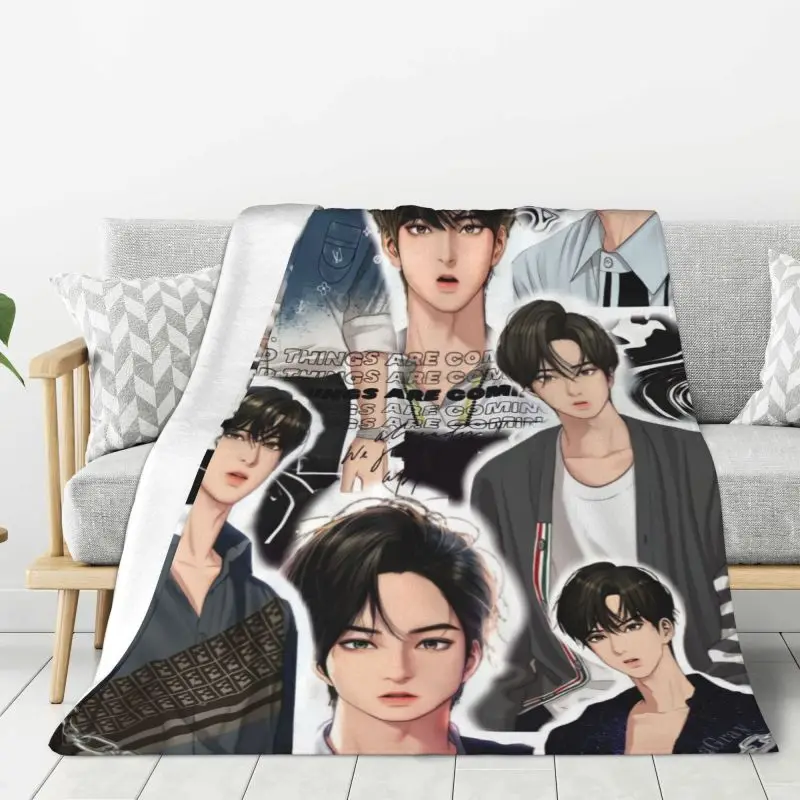 Custom Sofa Fleece True Beauty Throw Blanket Warm Flannel Hwang In Youp Cha EunWoo Blankets for Bed Travel Sofa Quilt