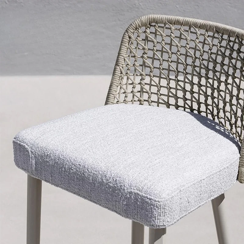 Villa Bar Chair Furniture Leisure Garden Patio One Table Four Chairs Waterproof Sunscreen Backrest Rattan