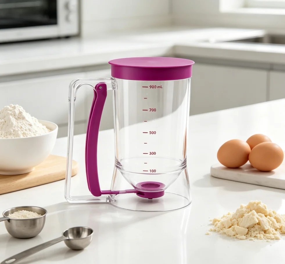 Popular Pancake Batter Dispenser Flour Paste Separator Cupcake Muffin Kitchen Measuring
