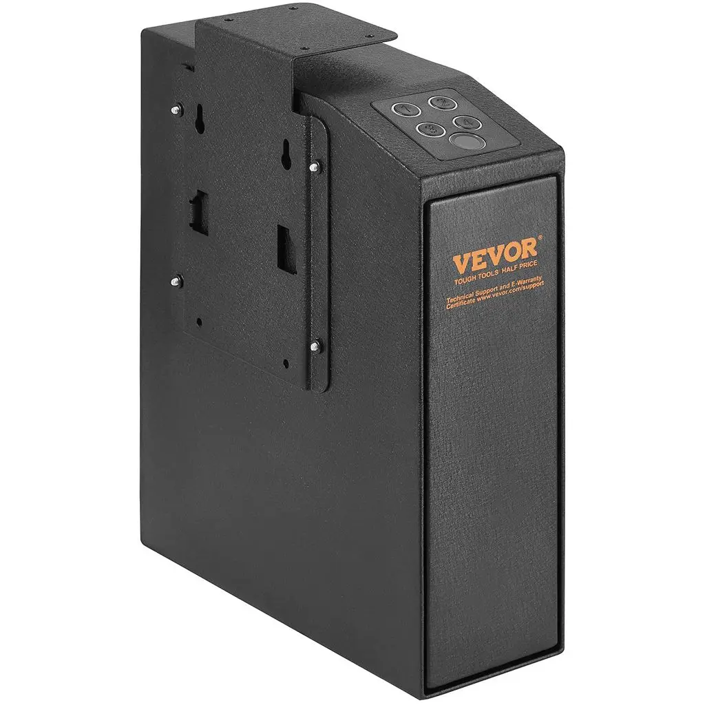 VEVOR Mounted Gun Safe for Pistols, Biometric Gun Safe with Three Quick Access Ways of Fingerprints