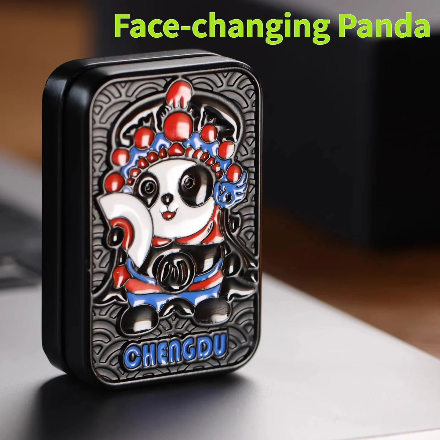 Caijue EDC Face-Changing Panda Metal Magnetic Unlimited Position Competitive Fancy Desktop Decompression Toy
