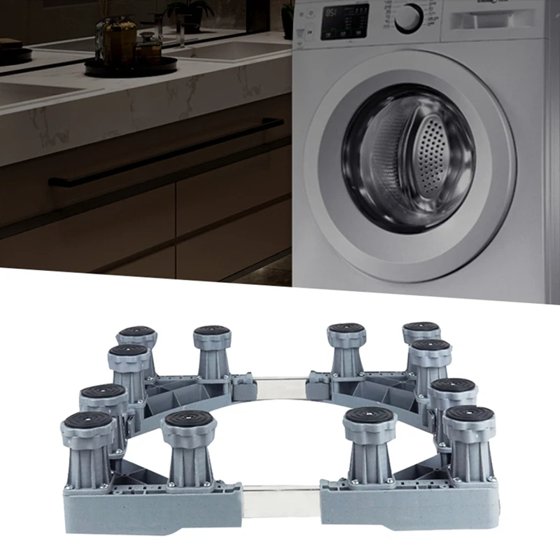 洗濯機,携帯電話,調整可能なベース,乾燥機,冷蔵庫,灰色