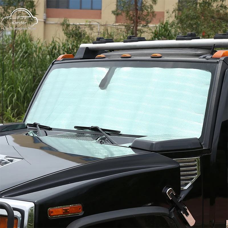 

For Hummer H2 2003-2007 Car Front Glass Sunshade Sunscreen Heat Insulation Cloth Car Windshield Sun Shade Covers Accessories