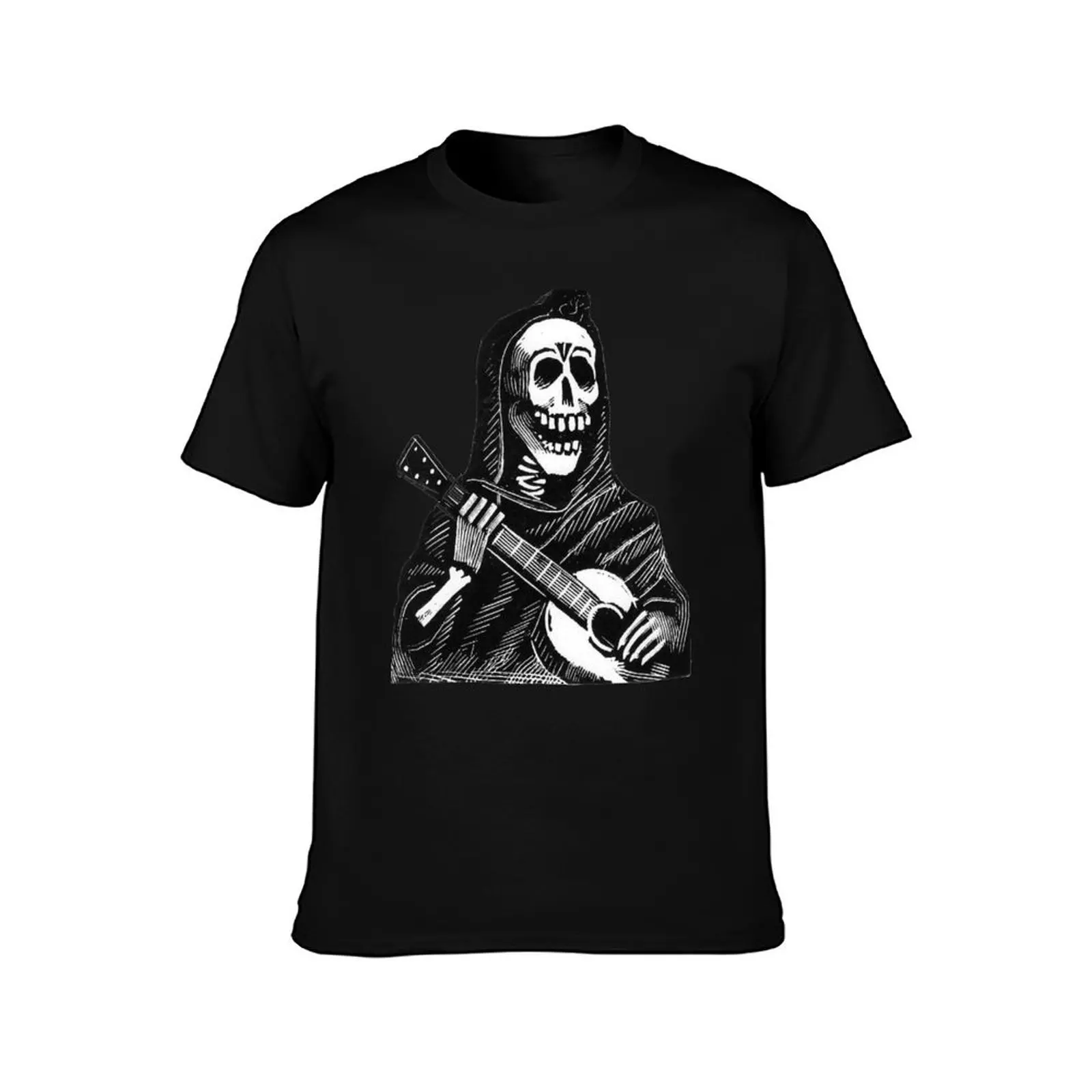 Guitarist skeleton. “Balladeer” by Jose Guadalupe Posada T-Shirt t shirts for man slim fit T-Shirt