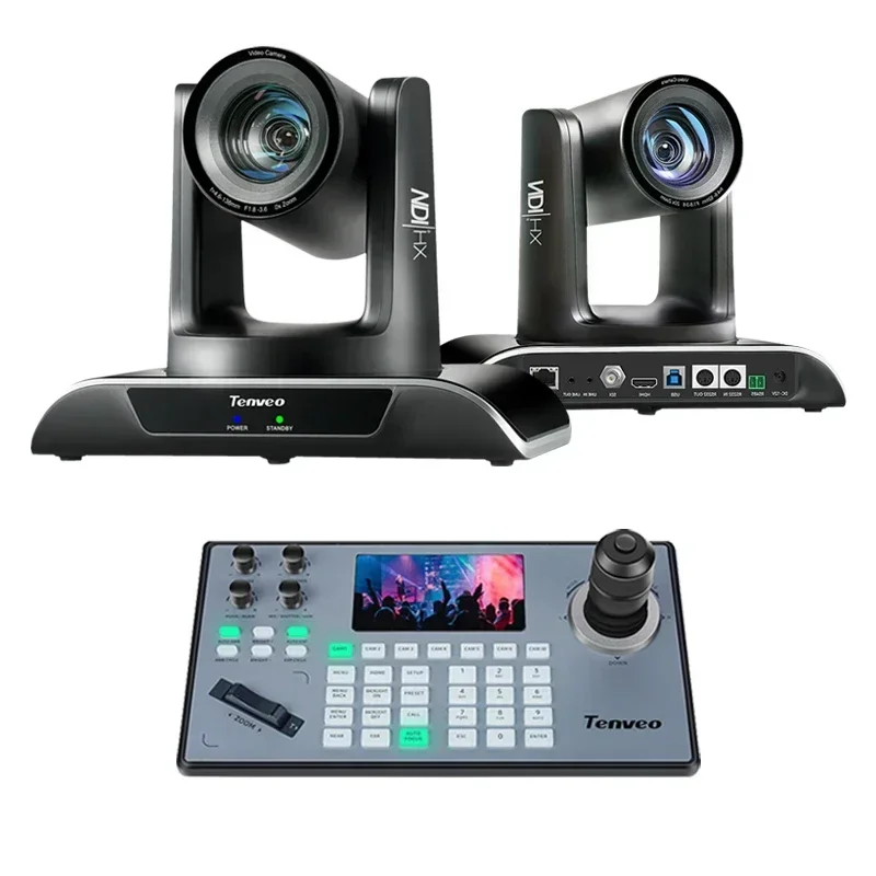 

Live Streaming PTZ Camera Bundle 20X AI Auto Tracking NDI PoE PTZ Camera With NDI Joystick Controller