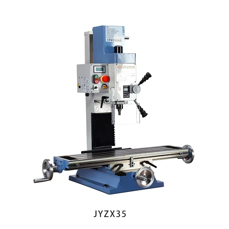 JYZX35 Silent Digital Bench Drill Milling Machine Variable Speed 36mm Max Drilling 1.5kW Power Home Use