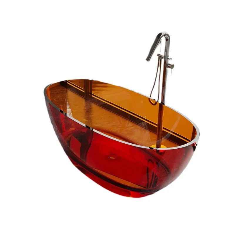 

Transparent resin, crystal bathtub, home hotel, homestay, free standing, hotel