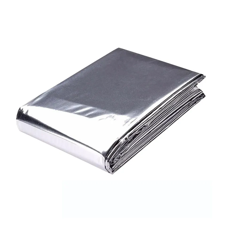 Film Polyester Argenté à Haute Coulée, Utilisé pour Plantation, Tente, Chambre, Jardin, Serre, Agriculture et Promotion, 210x130cm, 1Pc