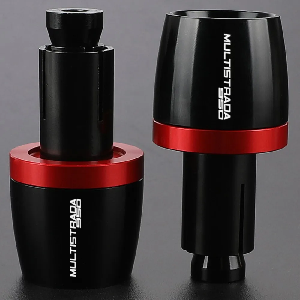 

MULTISTRADA950 Universal For DUCATI 950MULTISTRADA 2017 2018 Moto Ends Handle Bar Grips Cap Anti Vibration Plug 950 MULTISTRADA