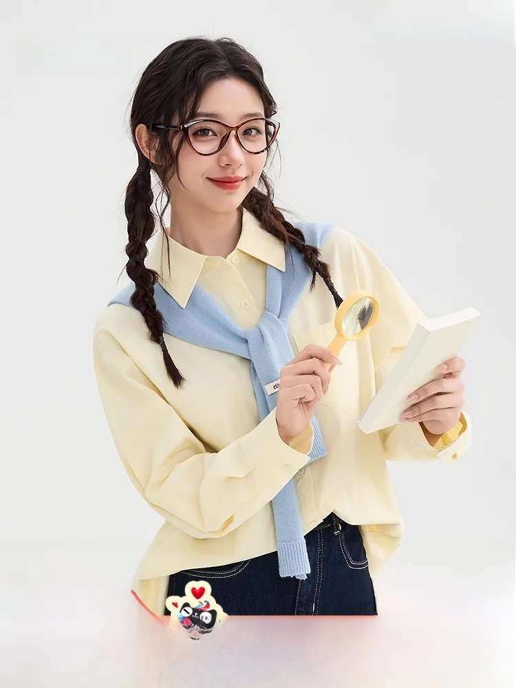 

Faionable Korean Sle Knitted oulder Wrap Winter Warm Women's Top Decorative Label Casual Loose Fit Long Sve Sweater