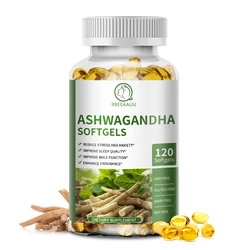 BBEEAAUU Pure Ashwagandha Root Extract Capsules 1800mg for Natural Mood, Stress, Focus, Brain, Energy,Sleep Health Support