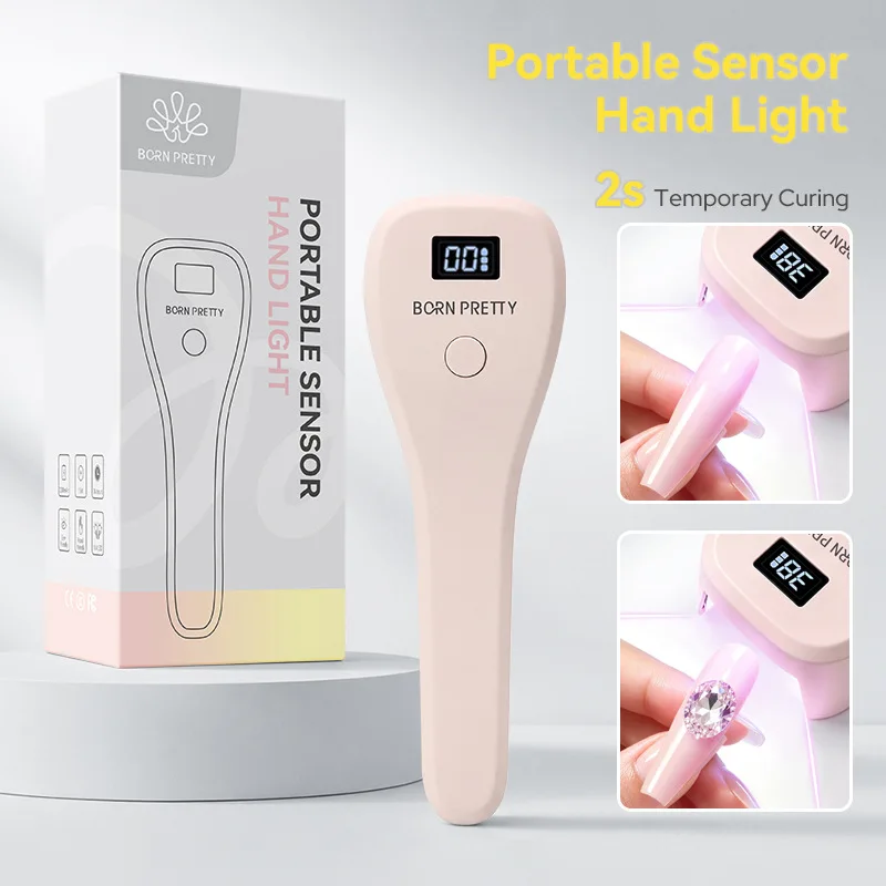 BORN PRETTY Rechargeable Smart Sensor Handheld Nail Lamp Machine: Portable Long-Lasting Light Therapy Light