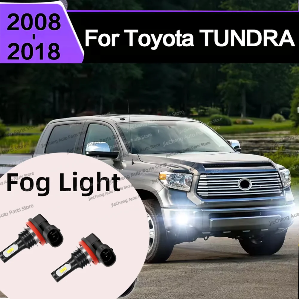 

2Pcs LED Car Fog Lamp Front Fog Light Bulbs 25000LM For Toyota TUNDRA 2008 2009 2010 2011 2012 2013 2014 2015 2016 2017 2018