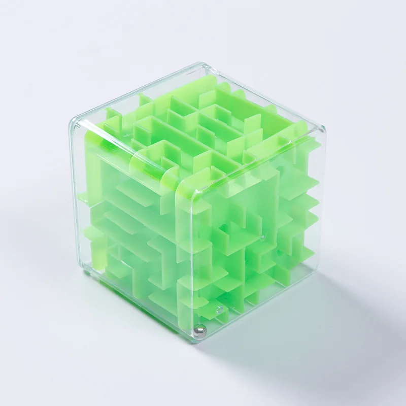 Cubo Laberinto 3D Grande De Plástico – Rompecabezas Giratorio Con Bola – Entrena La Lógica Y La Coordinación – Ideal Para Niños Y Adultos