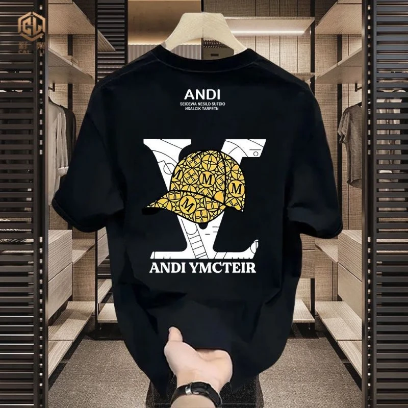 High-quality men's and women's summer new-style thick T-shirts, with fashionable prints and excellent sweat-wicking properties
