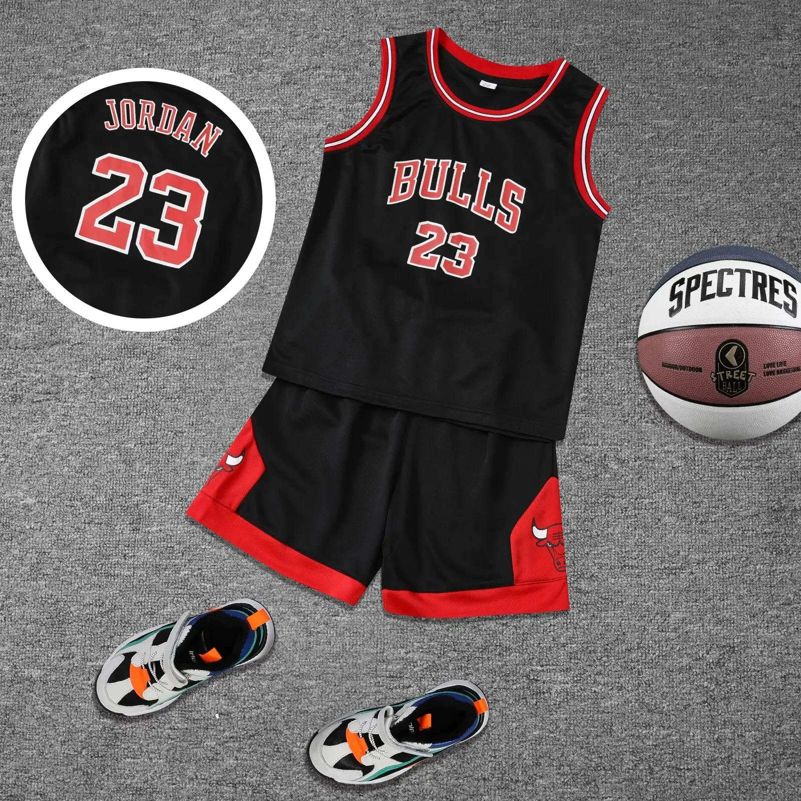 Children\'s clothing suit No. 23 boy girl Basketball Jerseys set primary school jersey game team uniform training vest