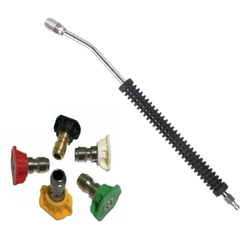 ABJT-Water Sprayer Nozzle Long Rod Garden Sprinkler With Adjustable Hea High Pressure Irrigation Hose Nozzle Car Jet Washer