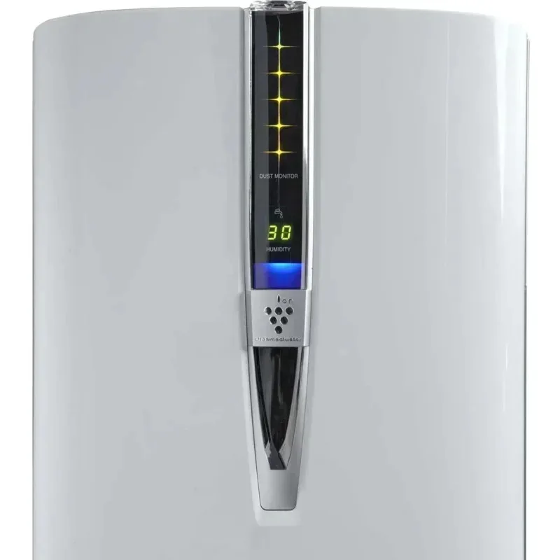 ECSHARP Pembersih Udara Dan Pelembap Udara Dengan Teknologi Ion Plasmacluster Untuk Ruangan Berukuran Besar. Filter HEPA Sejati Untuk Debu, Asap, Kolam