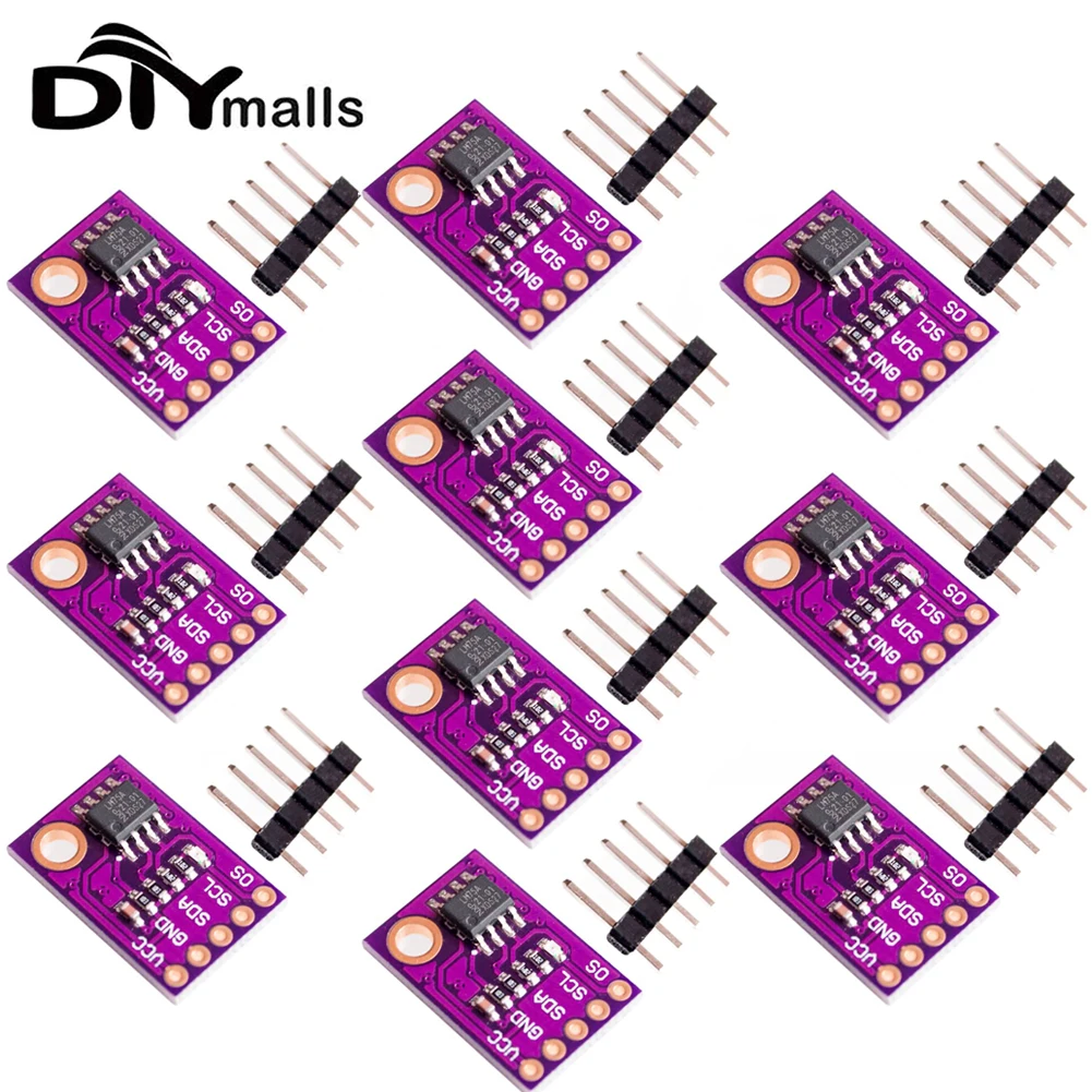 10PCS LM75 LM75A temperature sensor high speed I2C interface high precision development board module