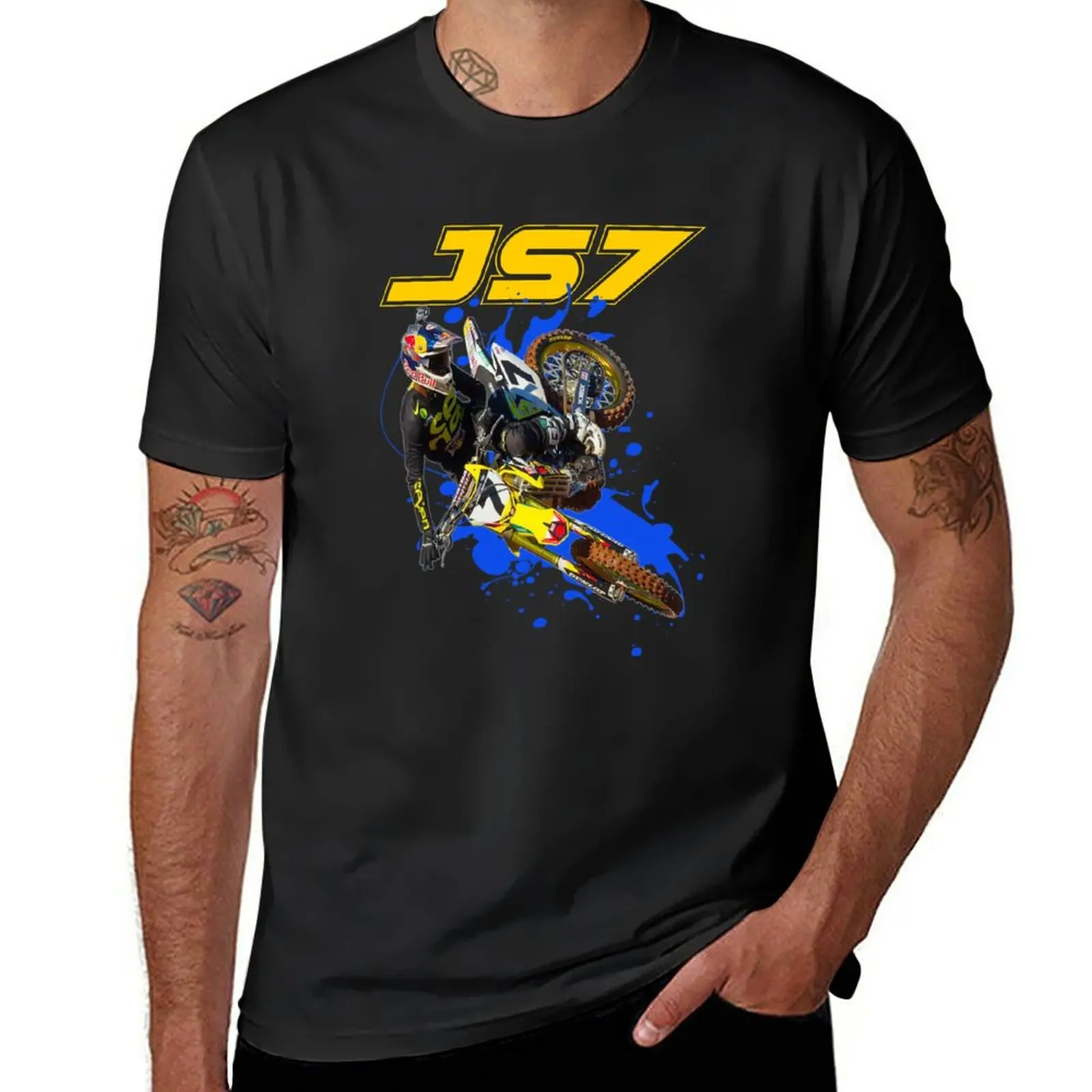 

New James Stewart Bubba JS7 #7 Motocross and Supercross Champion Gift Design T-Shirt cute tops plain t-shirt men workout shirt