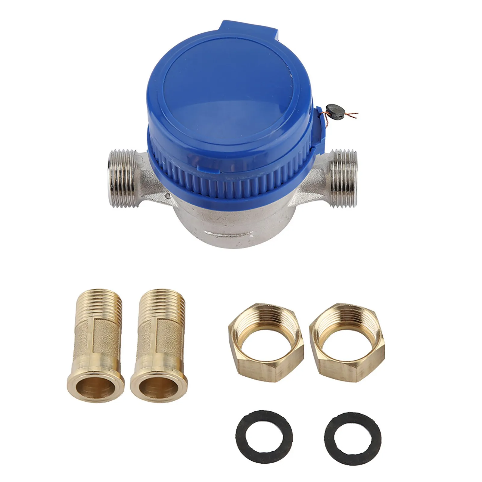 Koper 1,5m3/u 0-40 ℃   Mechanische watermeter 15mm 1/2 inch watermeter mechanische watermeter watermeter
