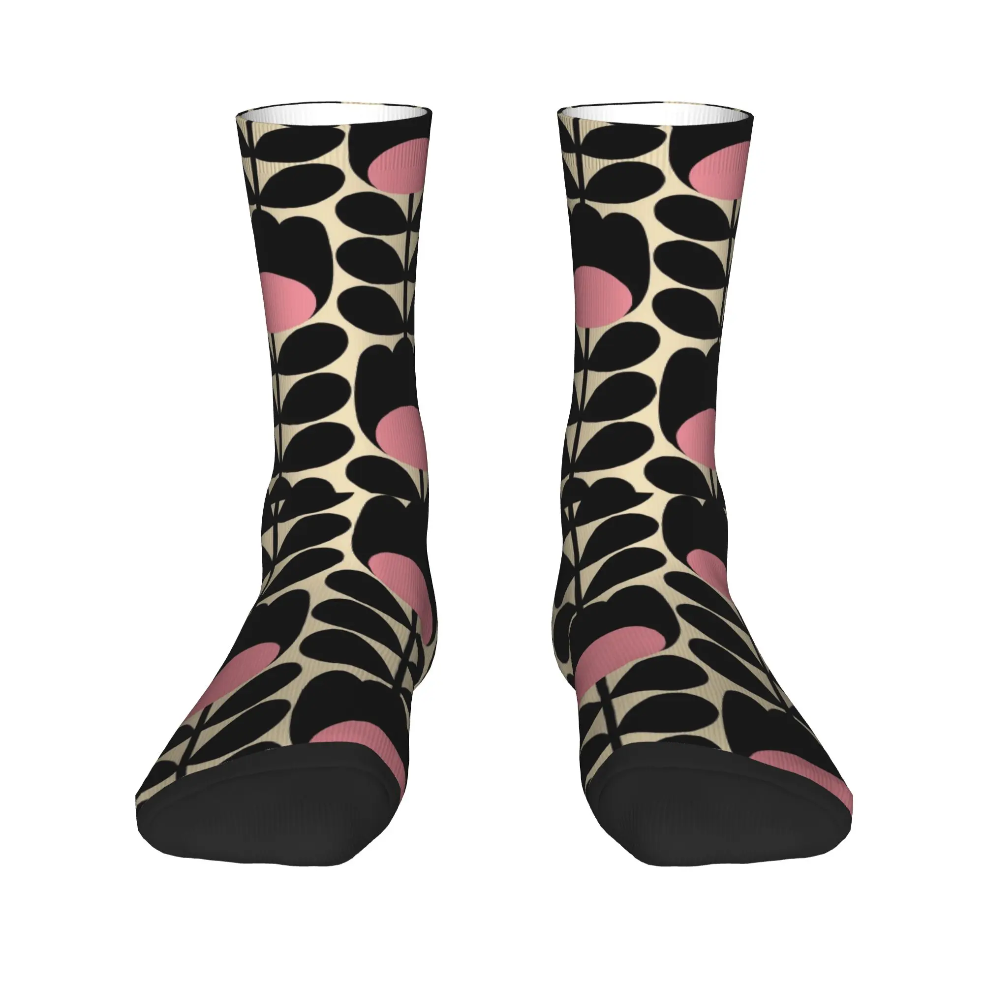 

Orla Kiely Flower Scandinavian Geometric Style Mens Crew Socks Unisex Funny 3D Printing Dress Socks
