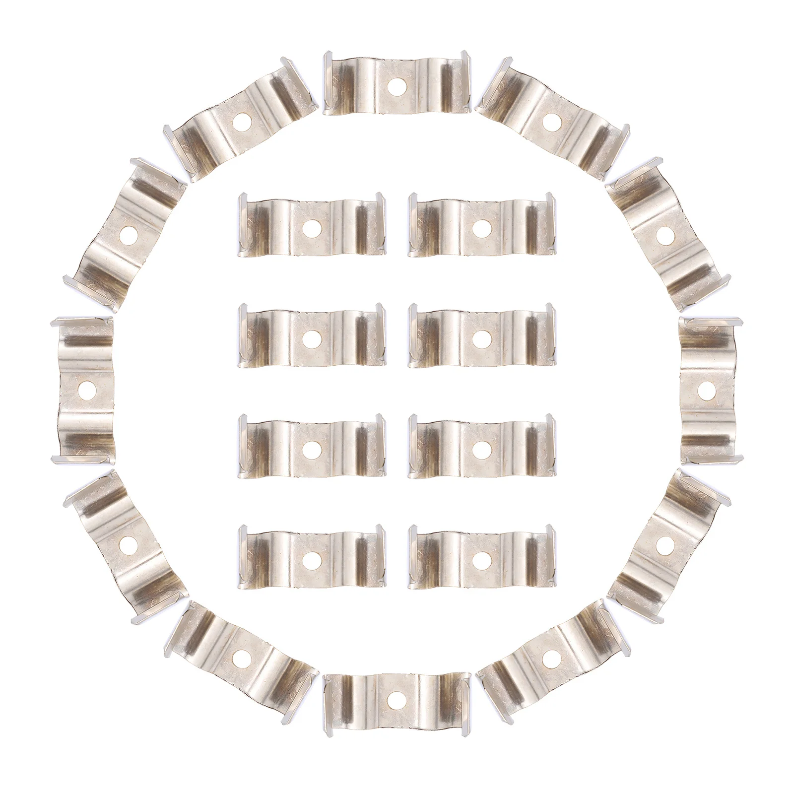 100Pcs Fluorescent Light Tube Support Manganese Steel LED Light Clip Easy Installation Stable Long Term Service Home Appliances