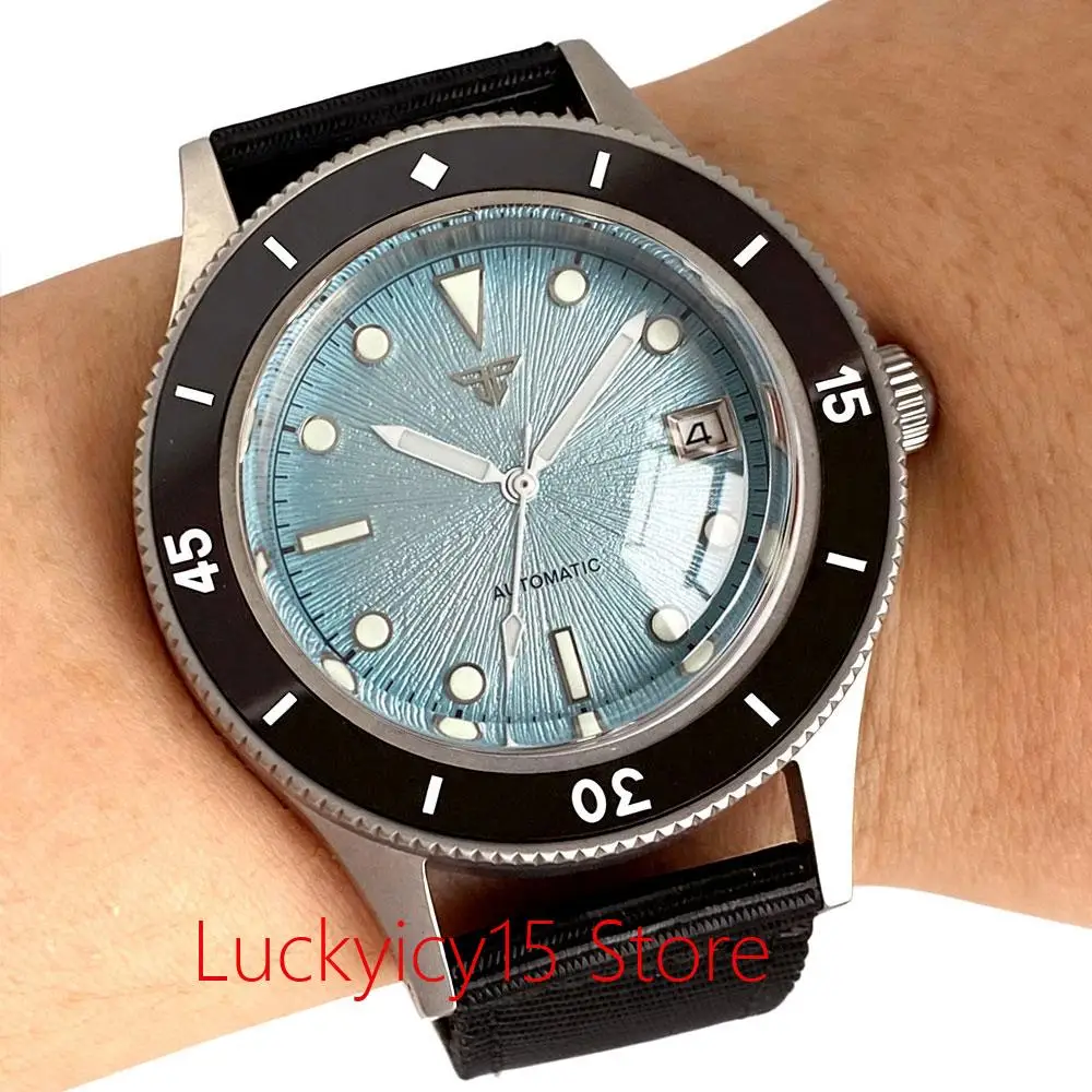 50-Fathoms Miyota 8215 men's watches Gradient Texture Face Bubble Sapphire Glass Waterproof Wristwatch 120 Click Bezel Tandorio - view 4