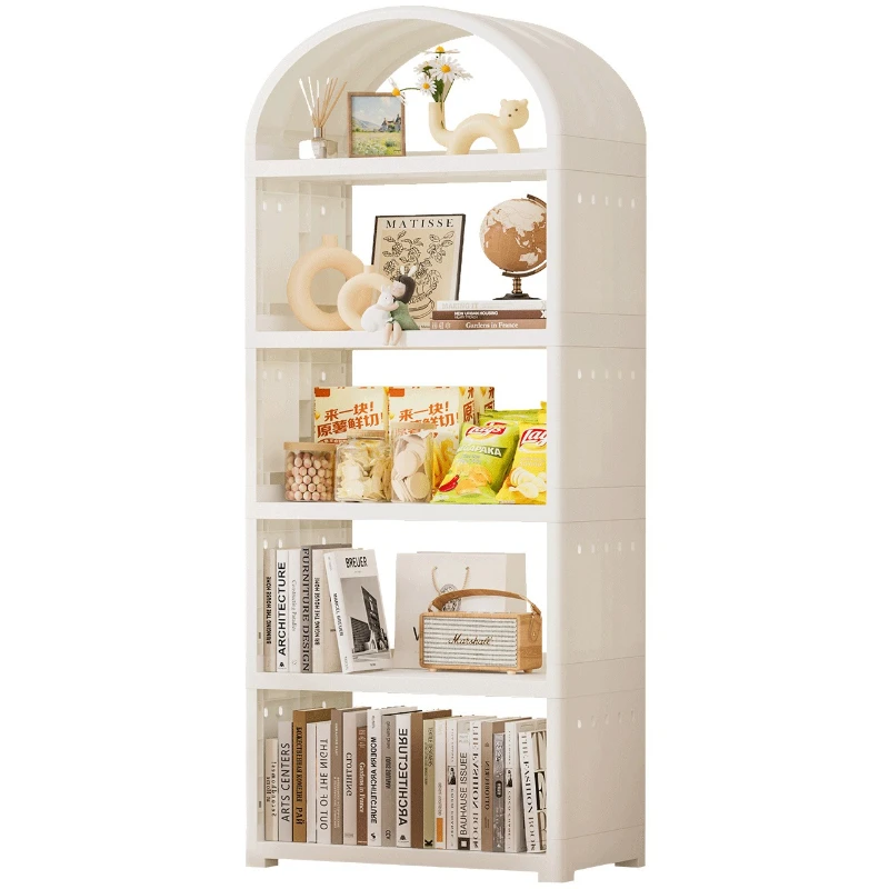 

European medieval three-dimensional bookcase multi-layer magazine rack household simple living room light luxury