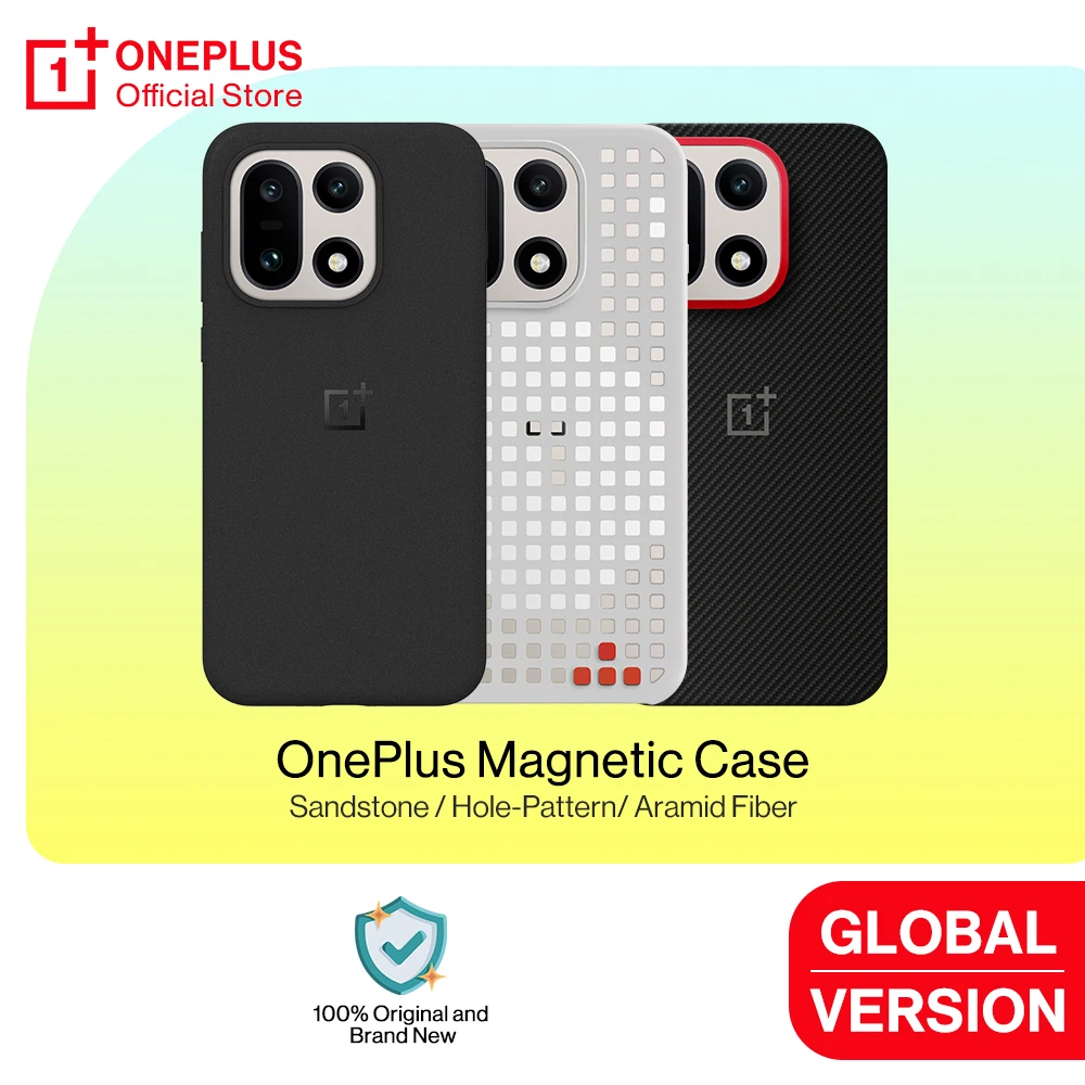 

Original OnePlus 15 Magnetic Case Original Support Wireless Charging Built-in Magnetic Ring Safety Protection