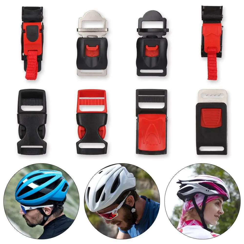 Motocross Chin Strap Outdoor Bicycle Helmets Buckle Speed Sewing Clip Motorcycle Helmet Buckles Flexible Clips