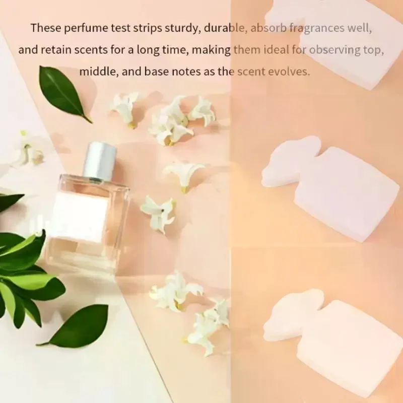 100 قطعة شرائط اختبار العطور متعددة الاستخدام شرائط نشاف العطور القابل للتصرف شرائط أوراق اختبار العطور البيضاء للزيوت الأساسية