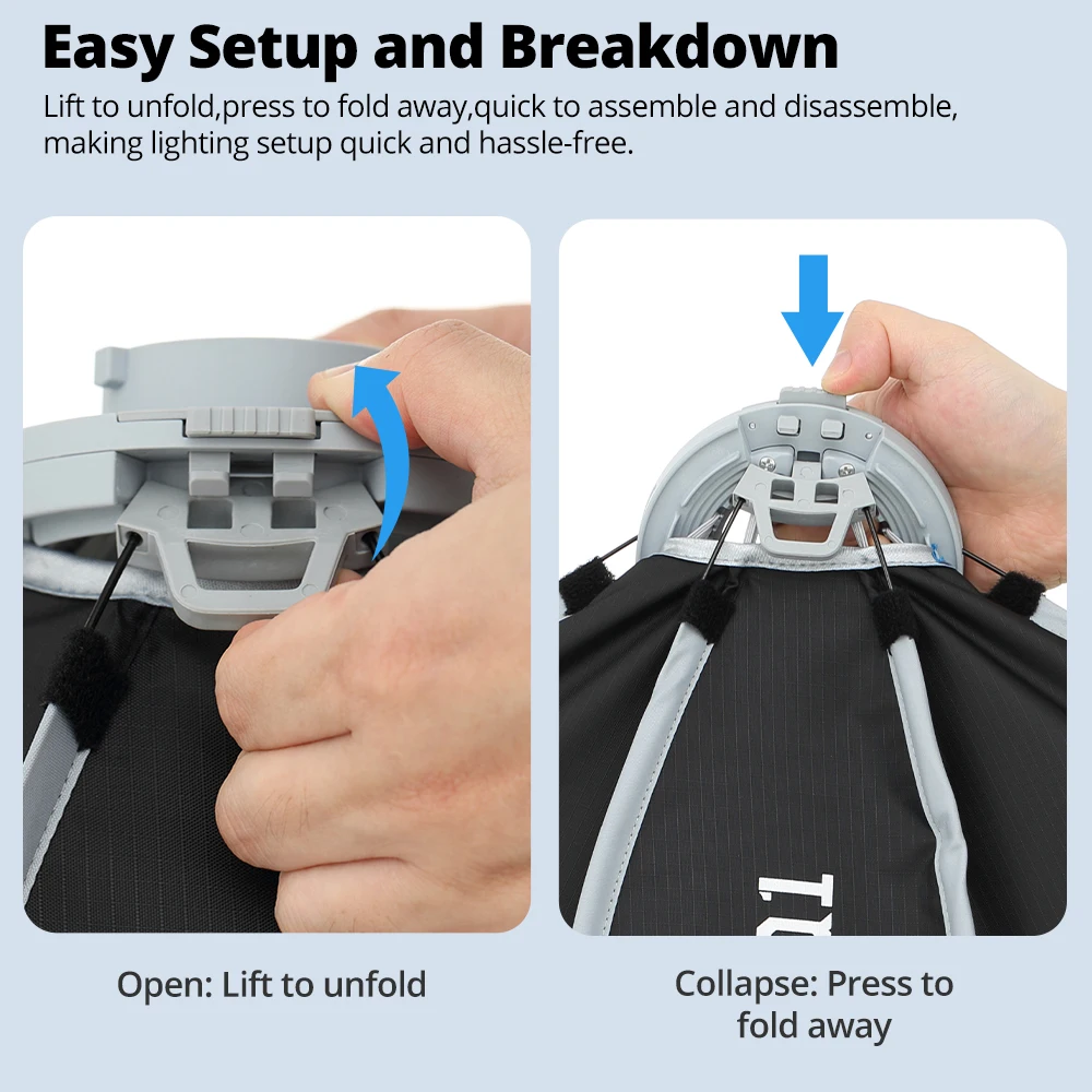 AMBITFUL Quick-Setup Strip Box 35*45cm Strip Softbox With Grid Q1 Mini Bowens Mini GODOX Mount For GODOX / Forza 60 Seres YN150