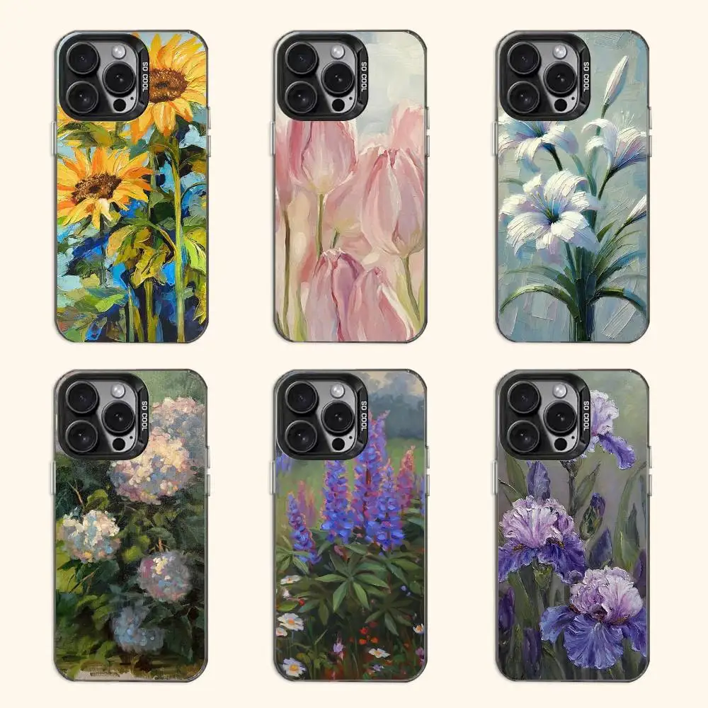

Plant oil painting Phone Case For iPhone 17 16e 16 15 14 13 12 11 Pro Max X XR XS MAX Back Cover
