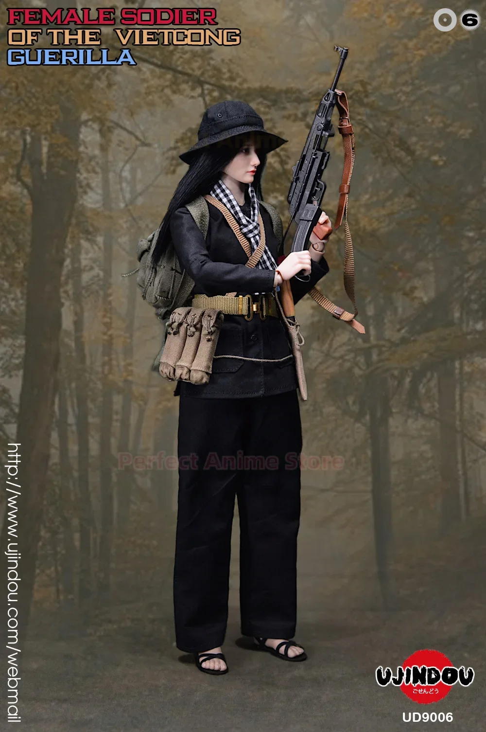 

Imperial Battle Road 1/6 soldier model UD9006 Vietnam War Vietnamese guerrilla female soldier Brand new spot