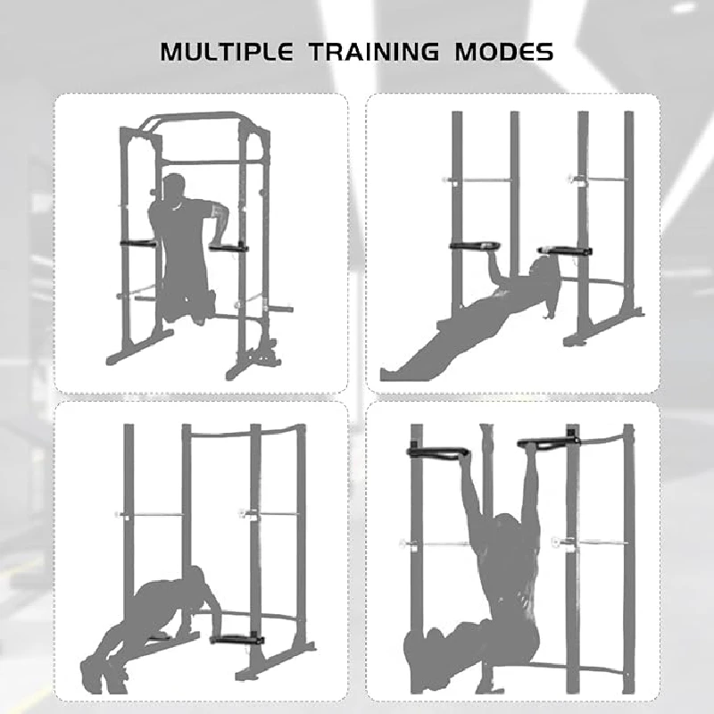 Dip Bar Squat Rack Arm Flexion And Extension Parallel Bar Pull-up Grip Gantry Frame Handle Wide And Narrow Bicep Trainer