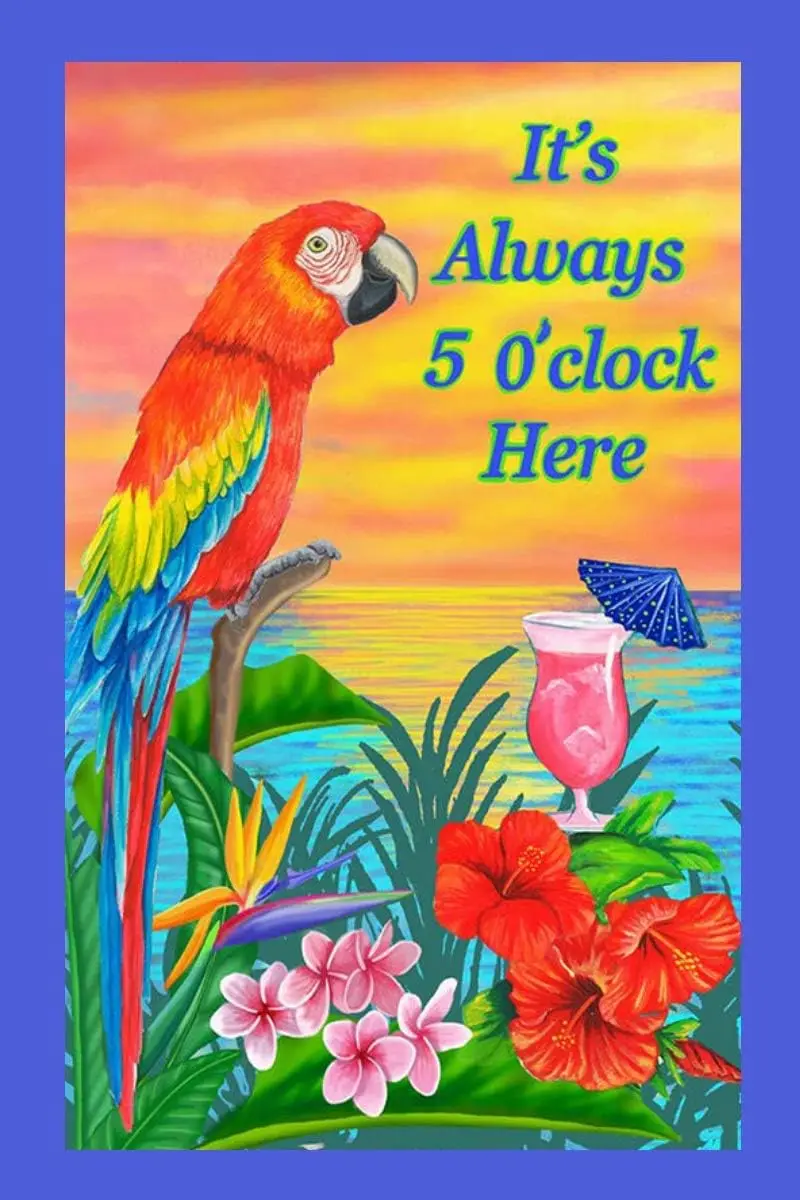 It's 5 O'clock Somewhere Metal Bar Sign Happy Hour 8