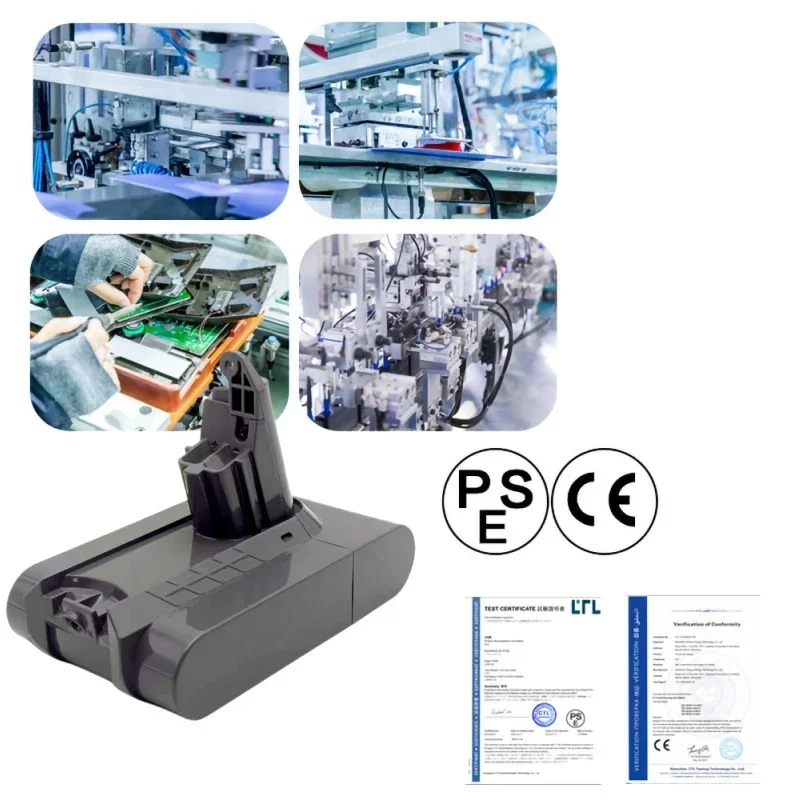 ForDyson-Batería de repuesto para motor de Animal V6 Slim V6, 21,6 V, 128 Ah, DC62, DC59, DC58, SV03, SV04, SV09, V6