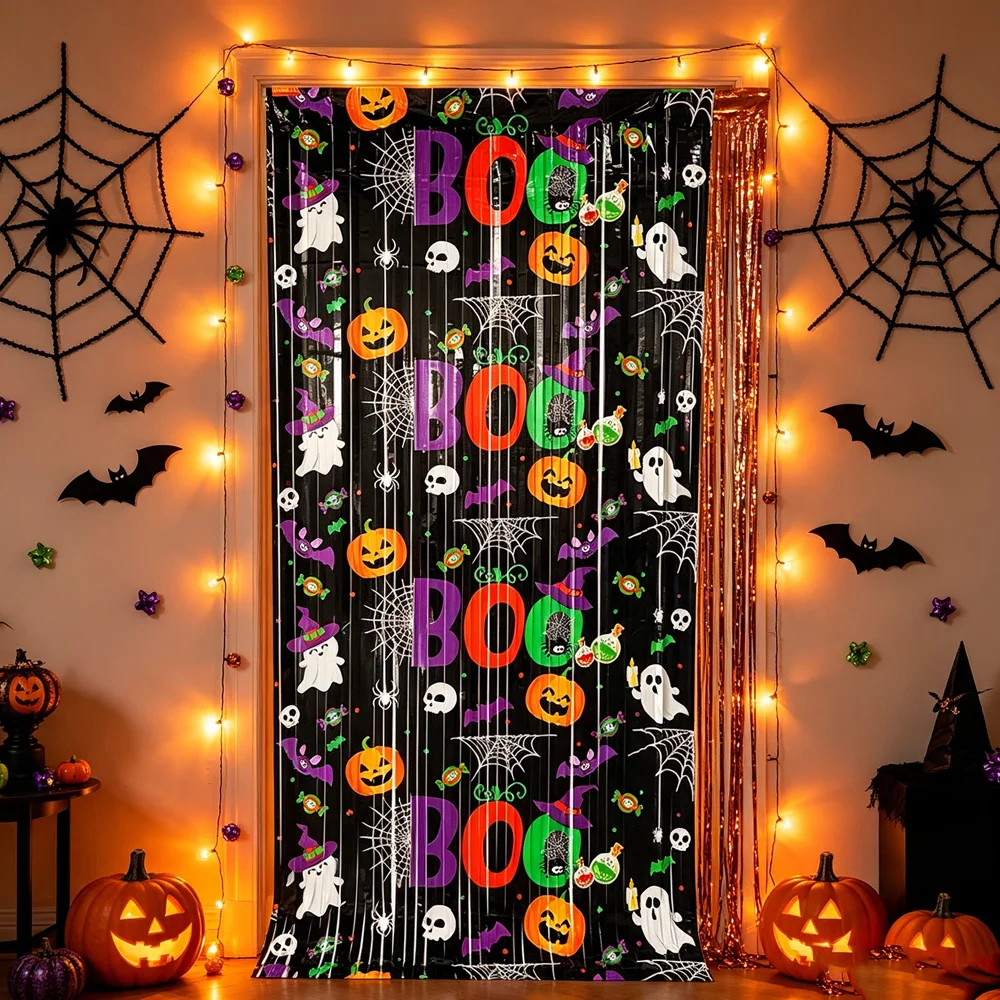 Halloween Foil Fringe Curtain - đánh giá và giá Wedding Backdrop Curtain