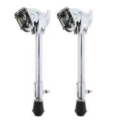 1 Pair Bass Drum Legs Bass Drum Aluminum Metal Anti-Rust Stable Bass Drum Leg Stands for Drum Universal Parts