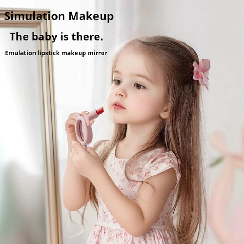 Jouets de maison de jeu pour filles, ensemble de jouets de maquillage de Simulation en Silicone, imitant le pinceau de maquillage d'un Expert de beauté, maquillage multifonctionnel