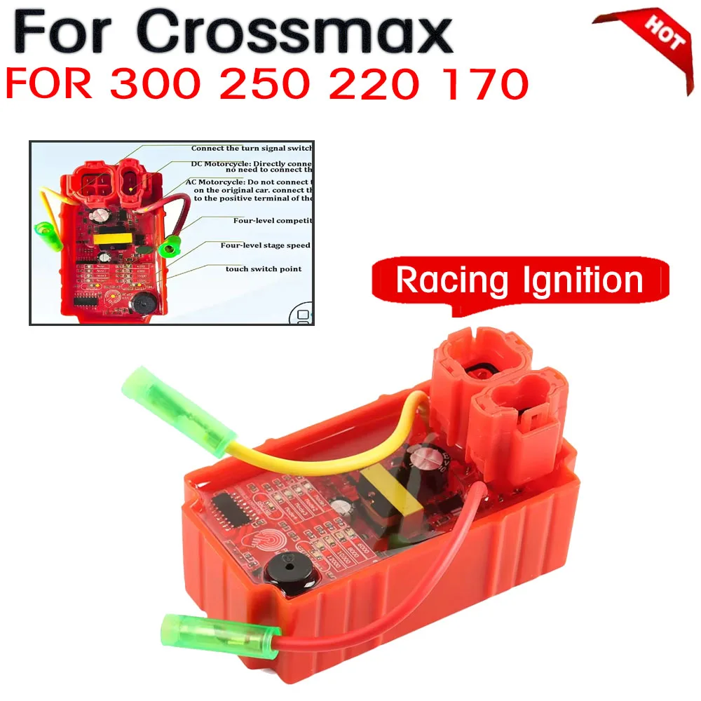 Accesorios para motocicleta, límite de velocidad, multifuncional, táctil inteligente, CDI, 6 pines, encendido de carreras Cdi para Crossmax 300 250 220 170