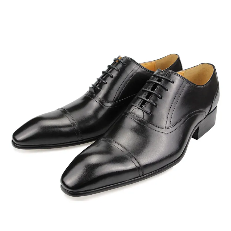 Men Leather Shoes Italian Designer Dress Wedding Shoe Party Monk Luxury Genuine Derby Shoes Factory Direct Sales Can Customized