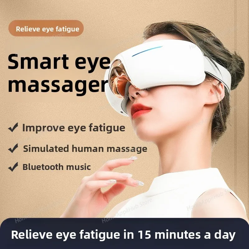 Intelligent Eye Care Instrument: Foldable Eye Massager with Vibration and Hot Compress Functions face massager vibrator  health